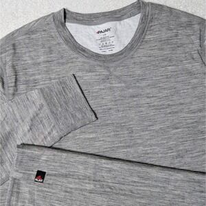 NEW Pajar Grey Merino wool blend TOP Crew Long Sleeve THERMAL MENS Large $70